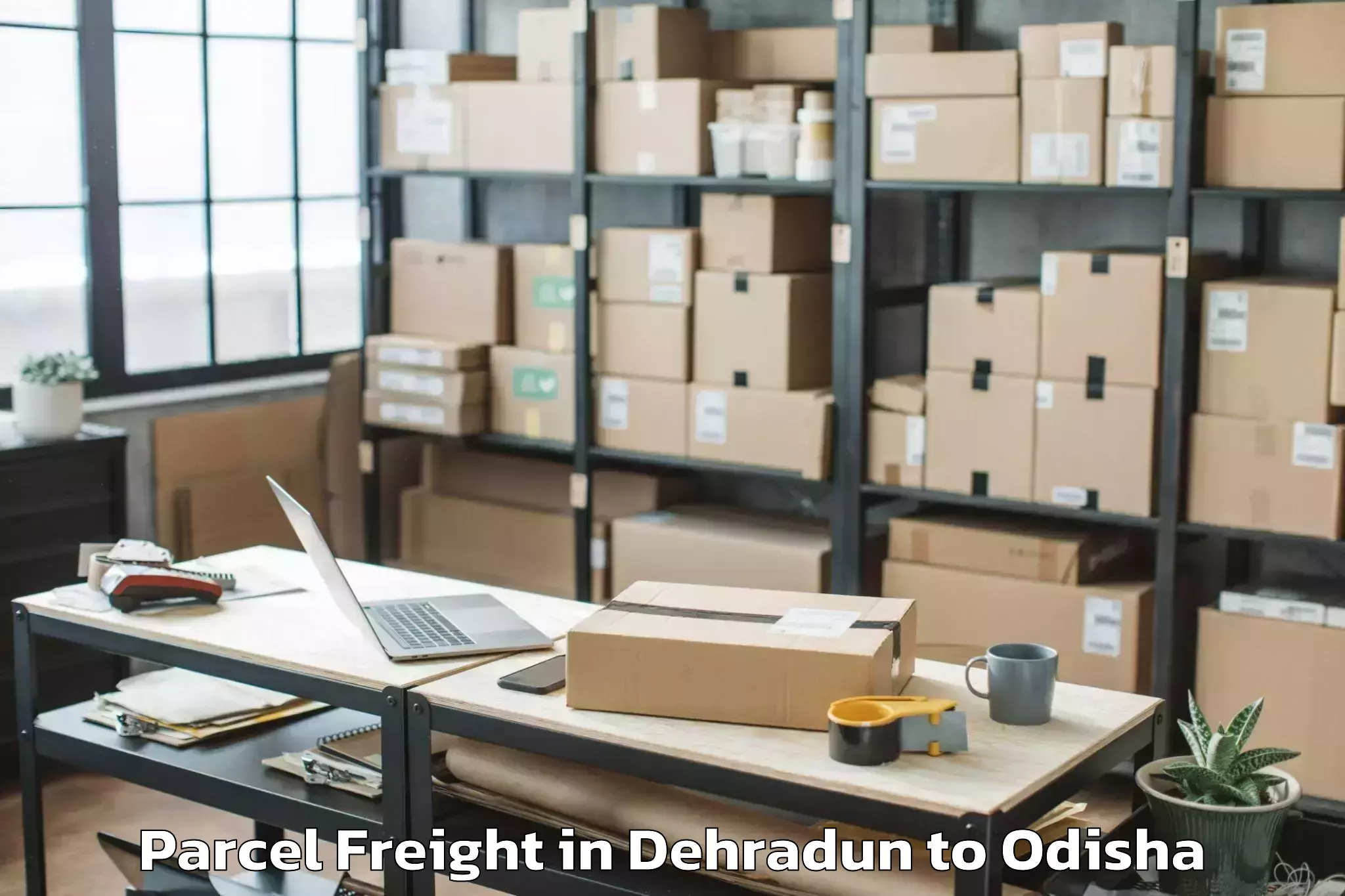 Book Your Dehradun to Biju Patnaik University Of Tec Parcel Freight Today